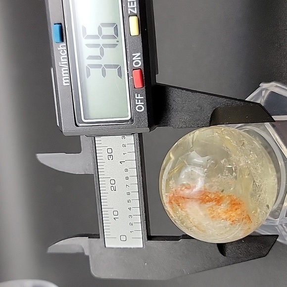 Lot Of 4 Citrine Lemon Quartz Prasiolite Spheres 220g Natural Gemstone Crystal - Picture 8 of 12